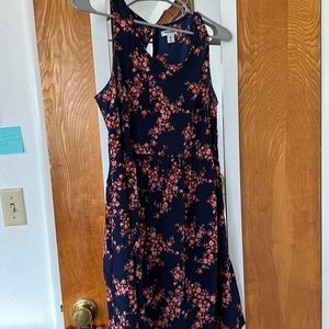 Old navy navy and pink flower dress.